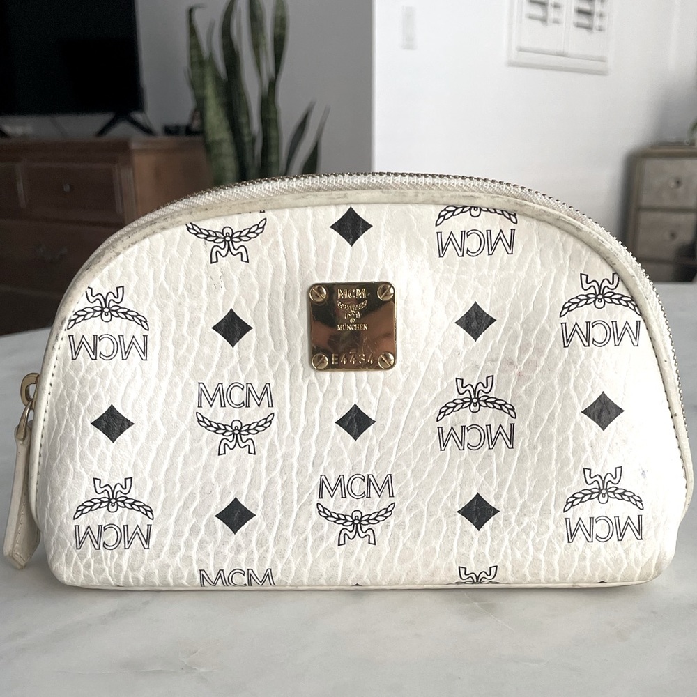 MCM Visetos Heritage Cosmetic Pouch
